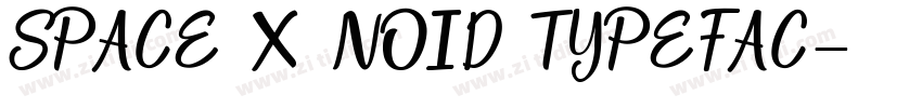 SPACE X NOID TYPEFAC字体转换